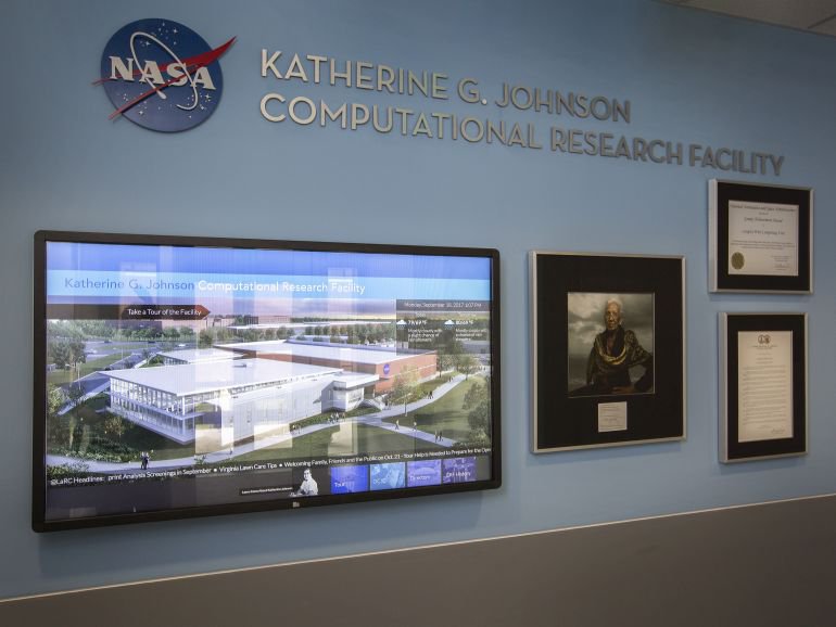 Interior of the  Katherine G. Johnson Computational Research Facility