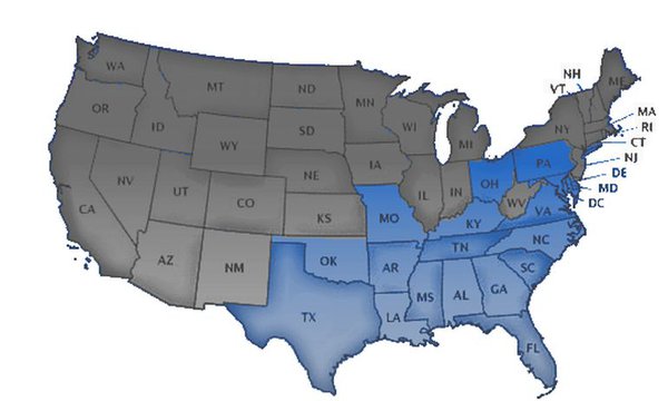 HBCU map