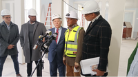 Ty Oliver Taborn, Senator Cardin, Rev. Al Hathaway and LaRian Finney